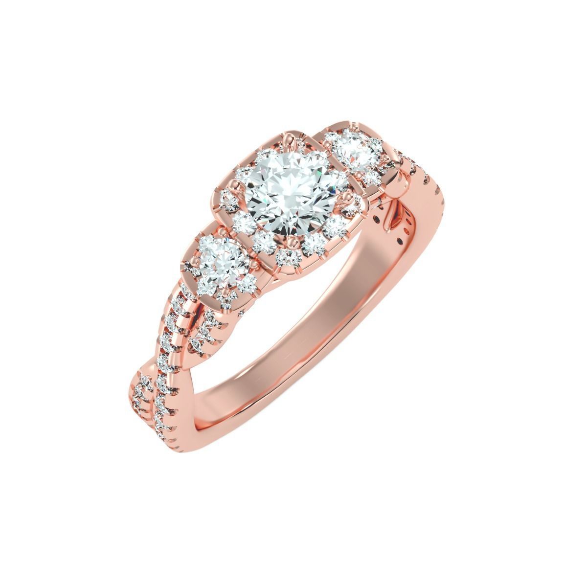 900 Solitaire ring 3dm  stl  24 render per model detail 3D print model_69