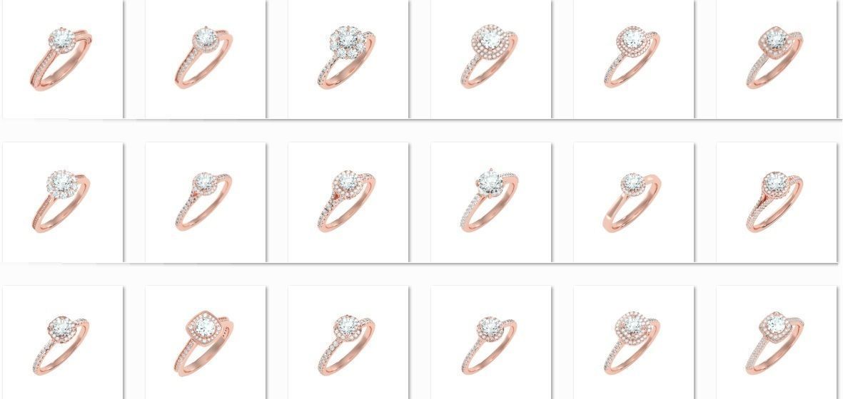 900 Solitaire ring 3dm  stl  24 render per model detail 3D print model_16