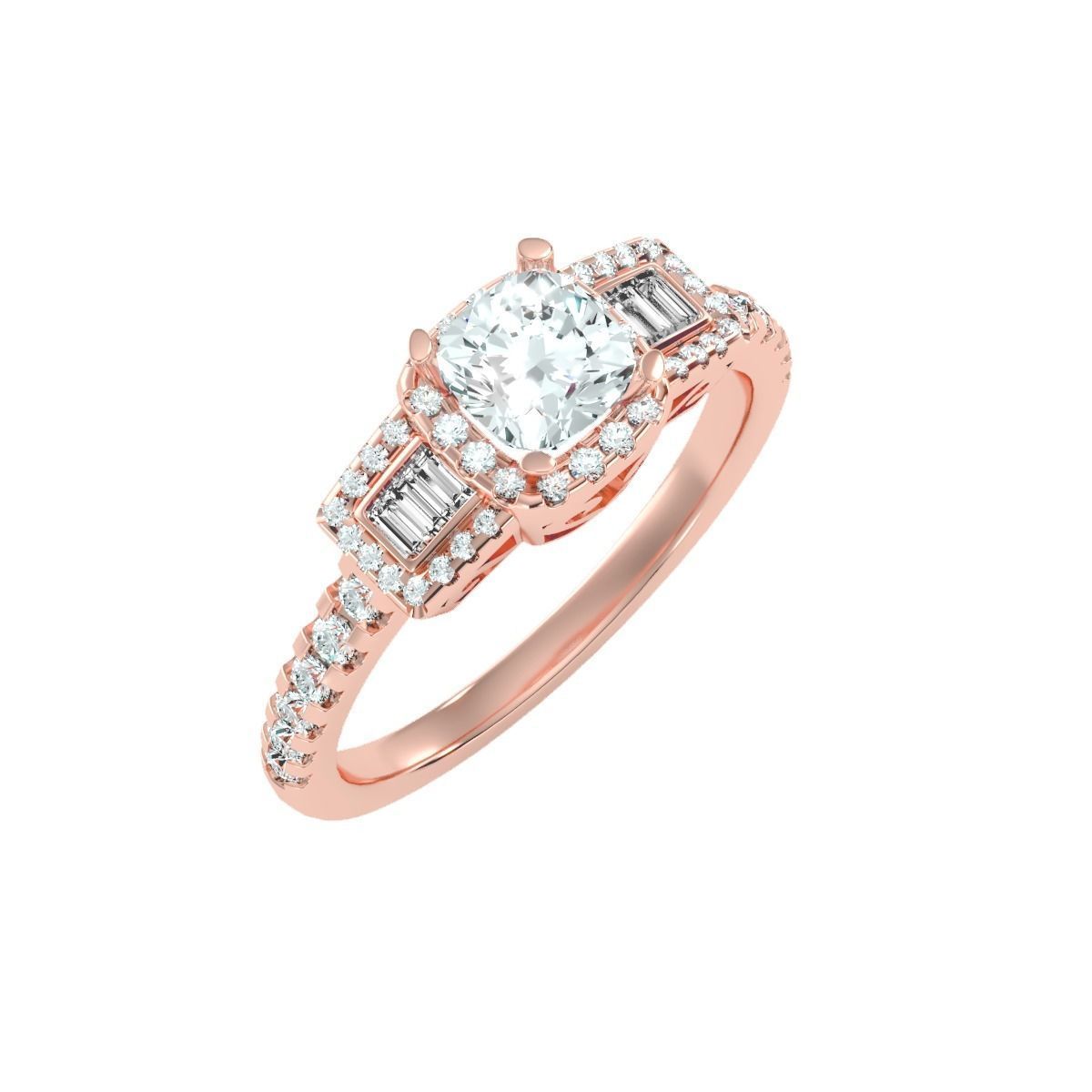 900 Solitaire ring 3dm  stl  24 render per model detail 3D print model_89