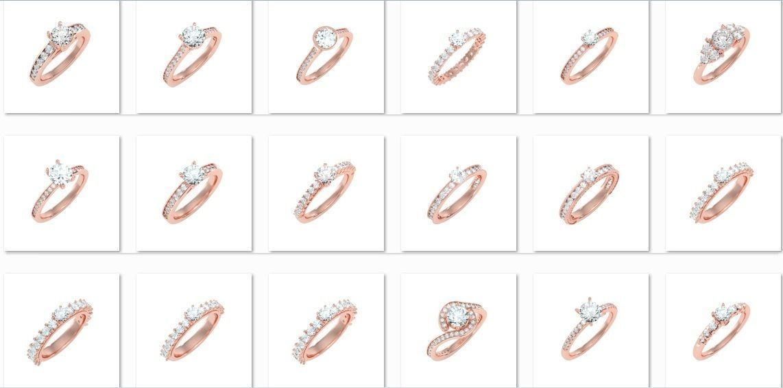 900 Solitaire ring 3dm  stl  24 render per model detail 3D print model_31
