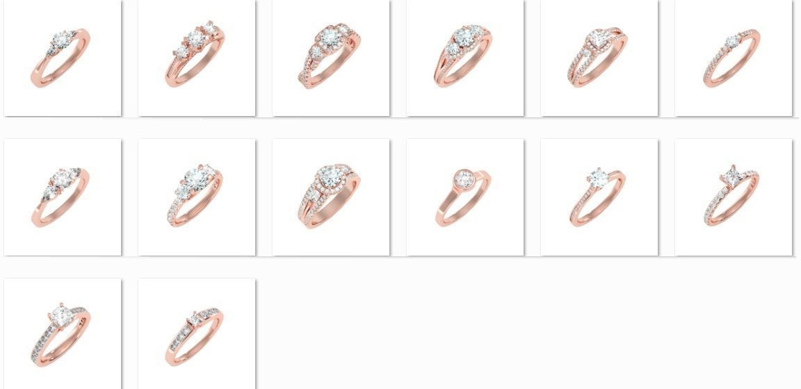 900 Solitaire ring 3dm  stl  24 render per model detail 3D print model_36