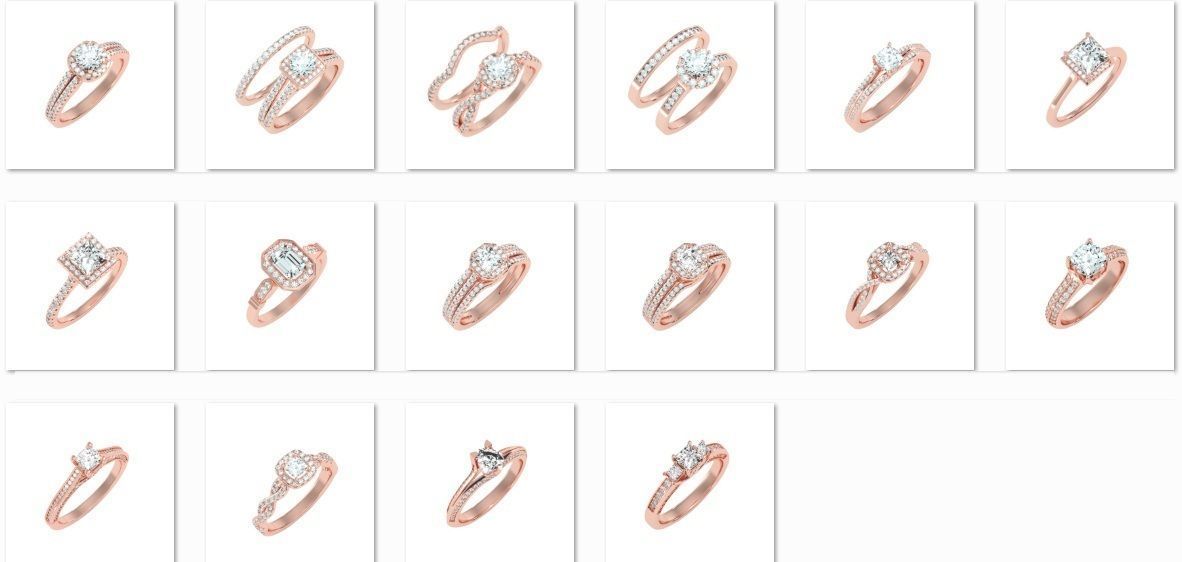 900 Solitaire ring 3dm  stl  24 render per model detail 3D print model_37