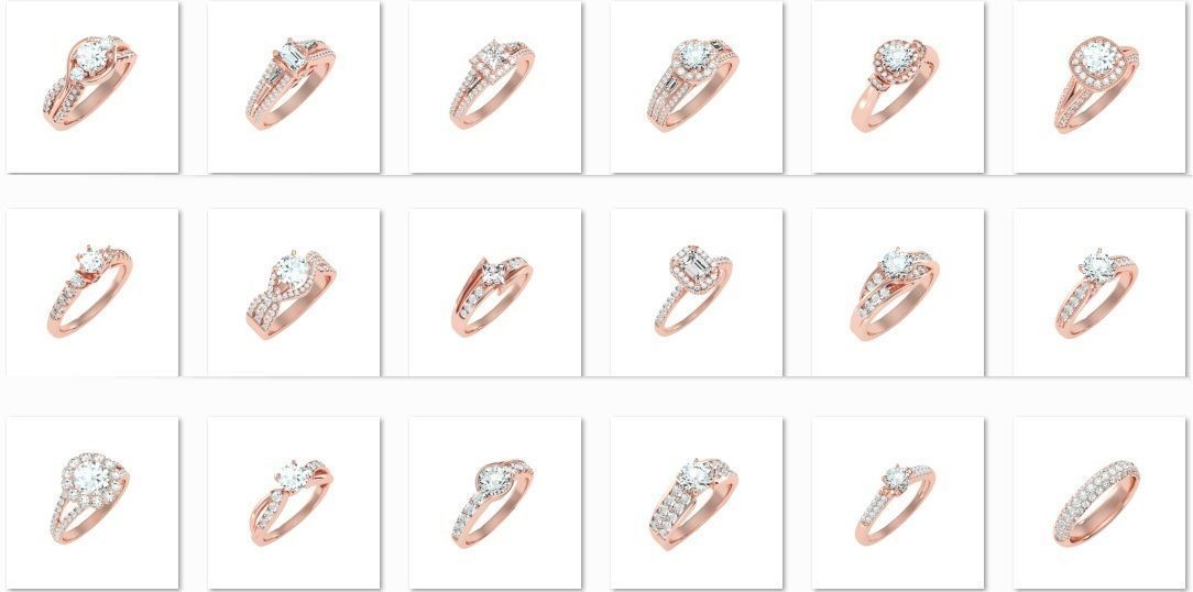 900 Solitaire ring 3dm  stl  24 render per model detail 3D print model_27