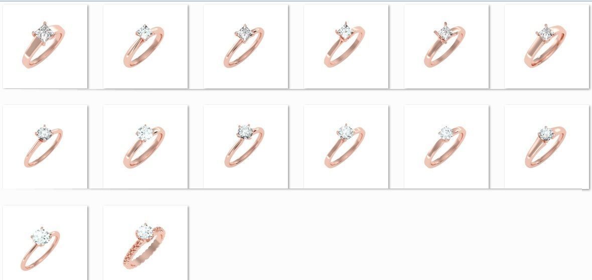 900 Solitaire ring 3dm  stl  24 render per model detail 3D print model_38