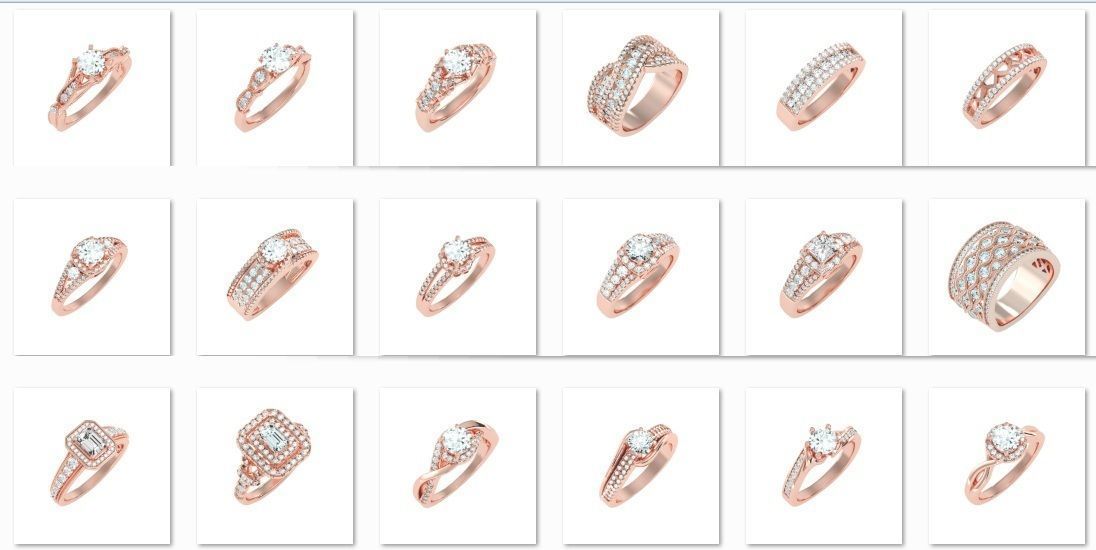 900 Solitaire ring 3dm  stl  24 render per model detail 3D print model_26