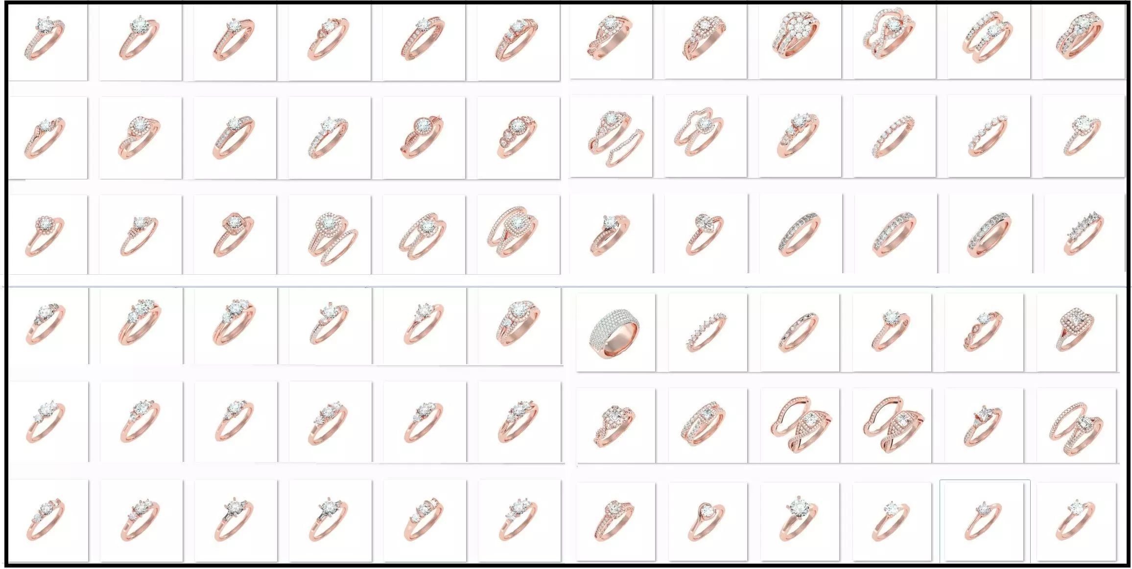 900 Solitaire ring 3dm  stl  24 render per model detail 3D print model_0