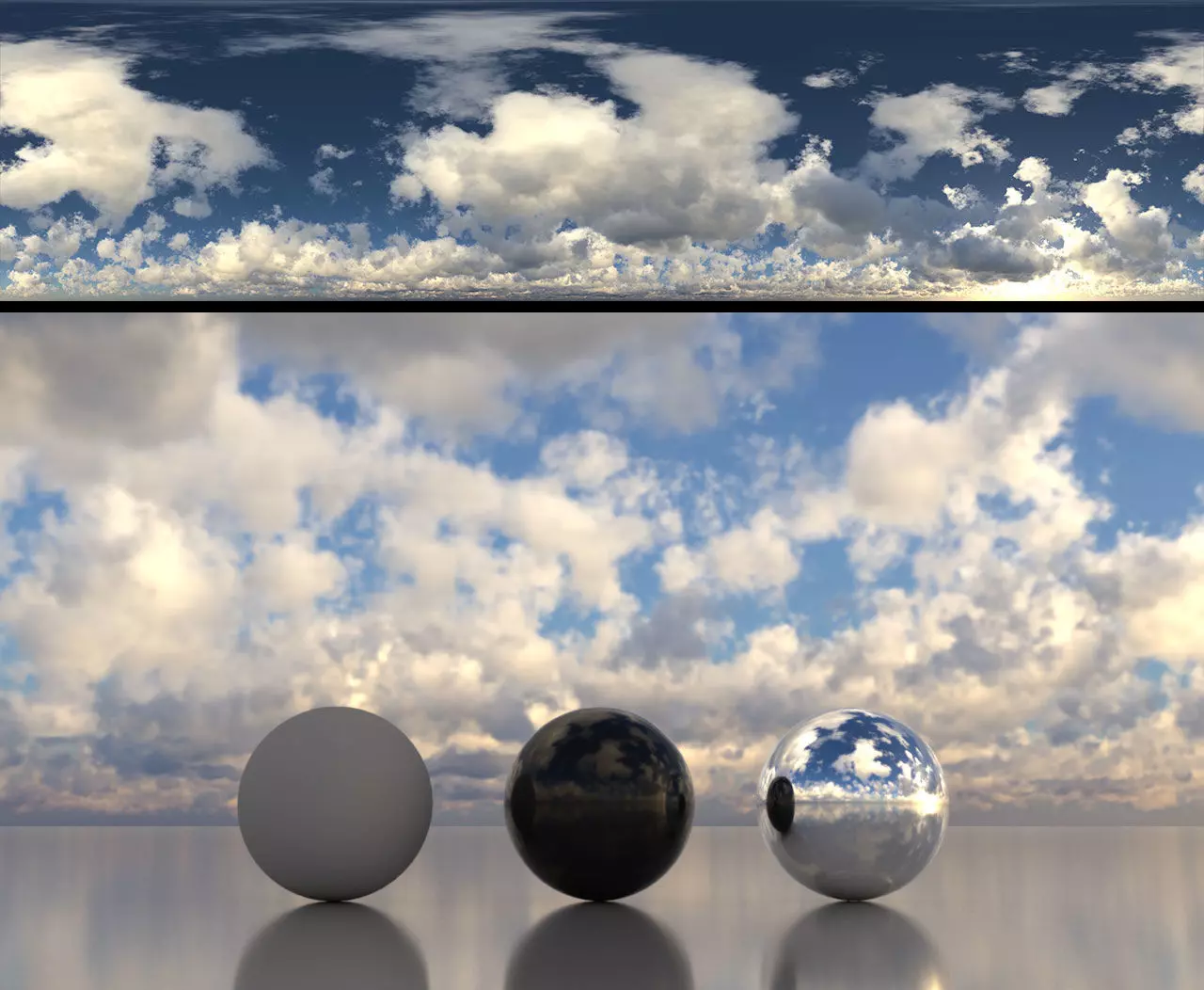 Skydome HDR - Cloudy Blue Sky 1 Texture_0