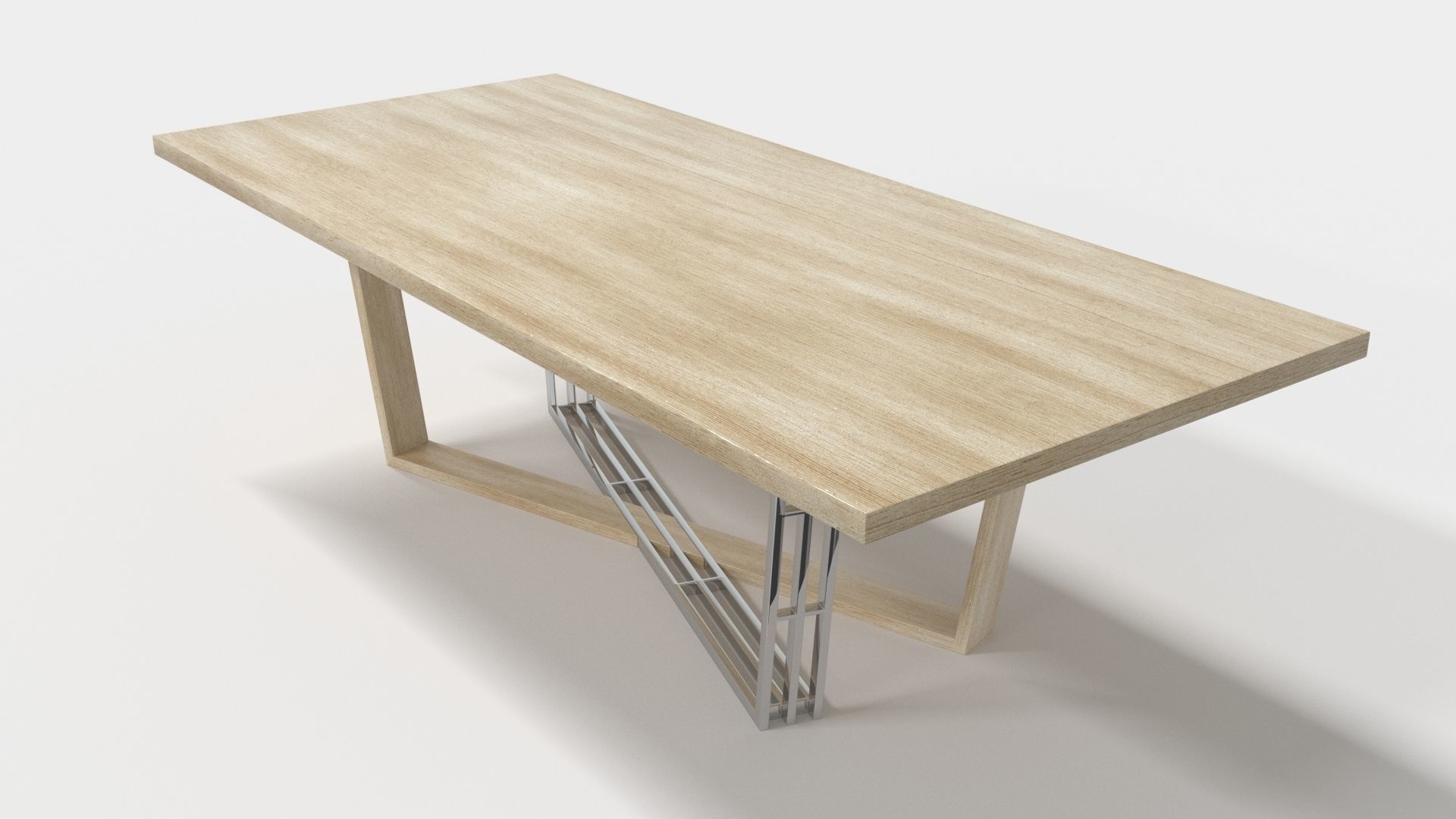 Laskasas Alison Dining Table 3D model_7