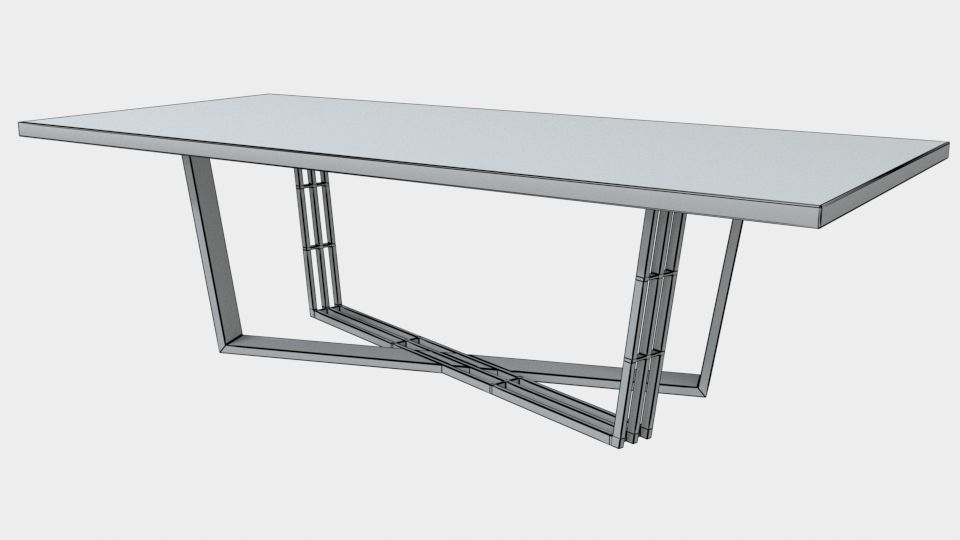 Laskasas Alison Dining Table 3D model_9