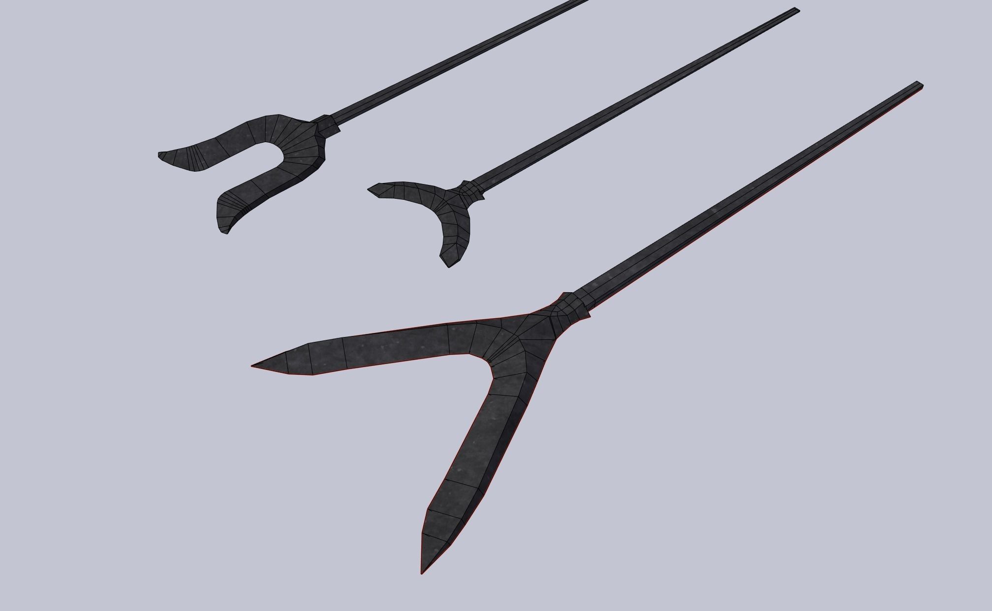 japanese arrow head set 1 3D print model_4