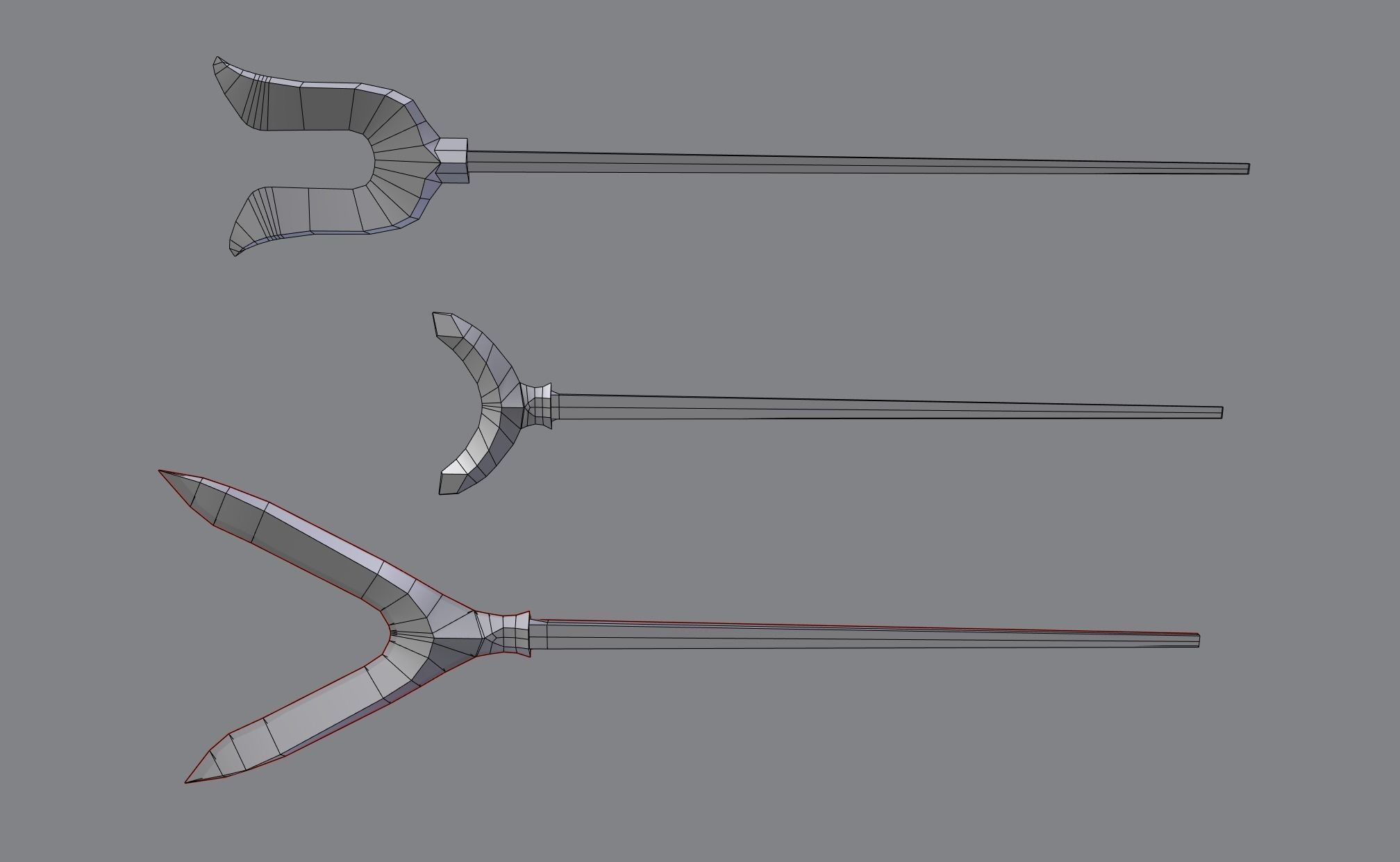 japanese arrow head set 1 3D print model_2