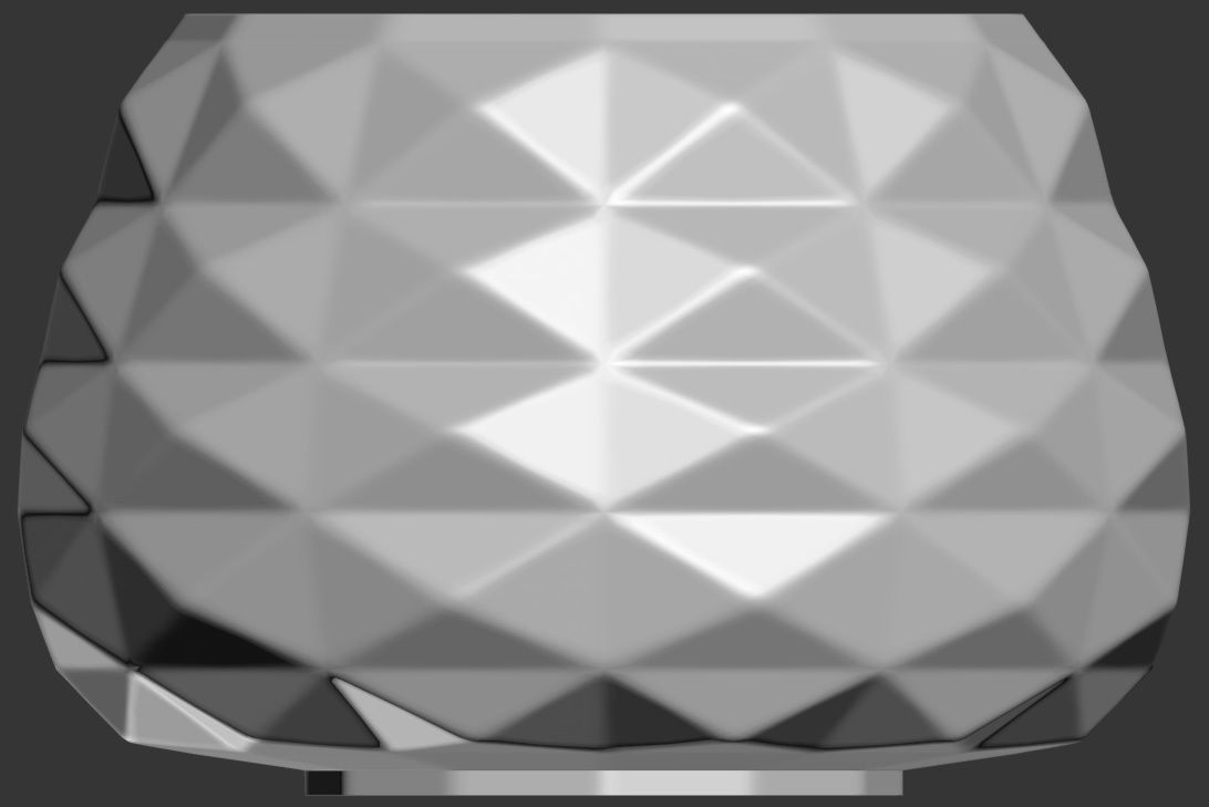 Triangulation Bowl Geometric Shape 3D Print Model 3D print model_4