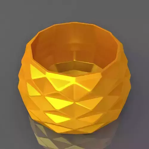 Triangulation Bowl Geometric Shape 3D Print Model 3D print model