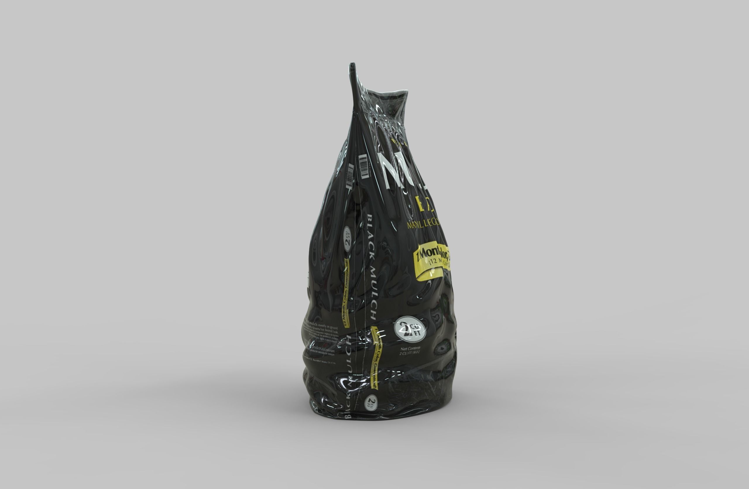 Plastic product bag 3D model_2
