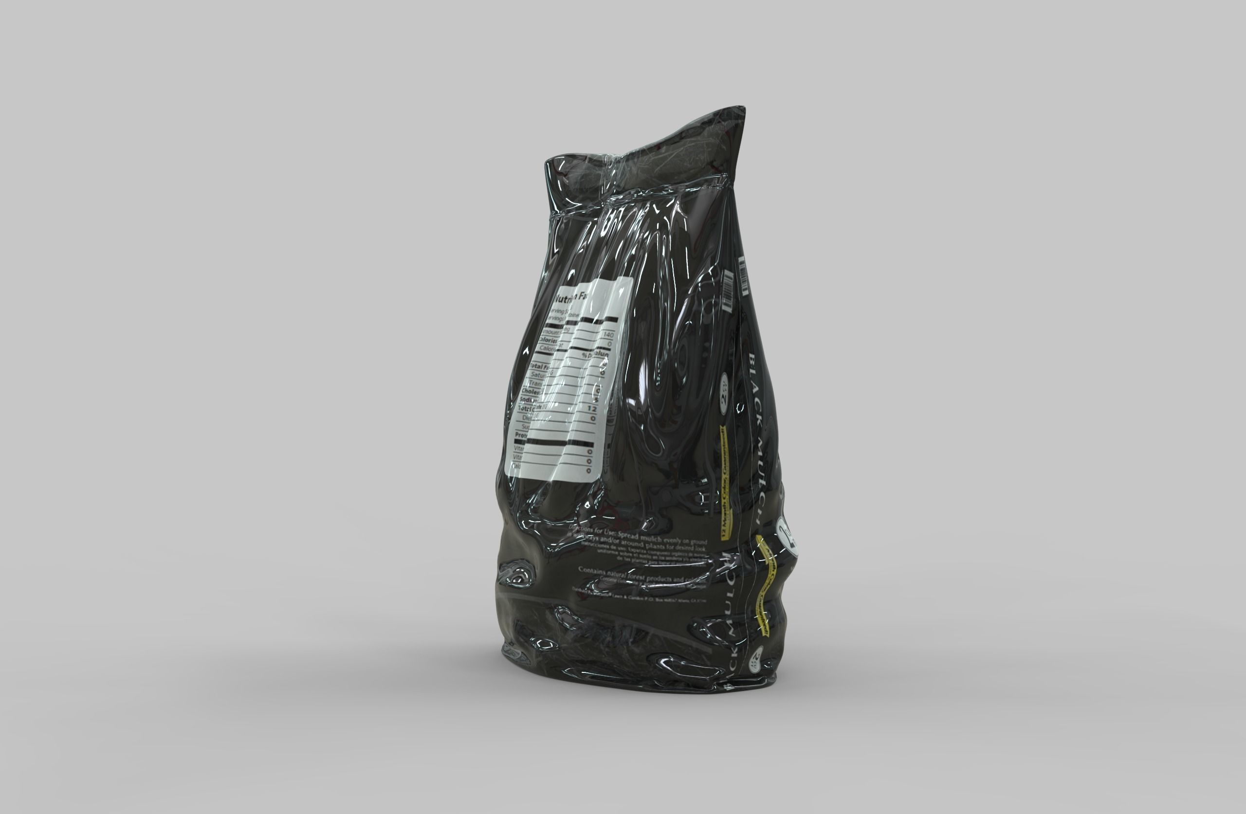 Plastic product bag 3D model_3