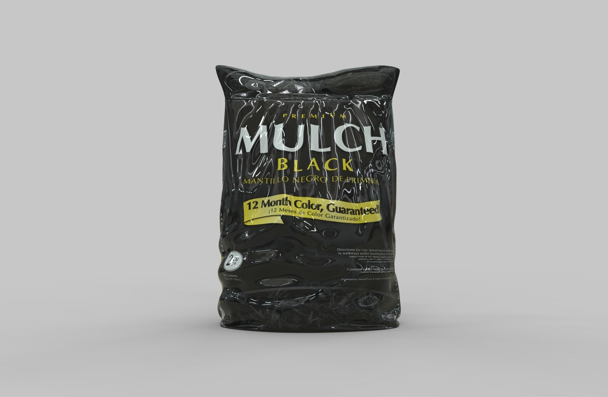 Plastic product bag 3D model_1