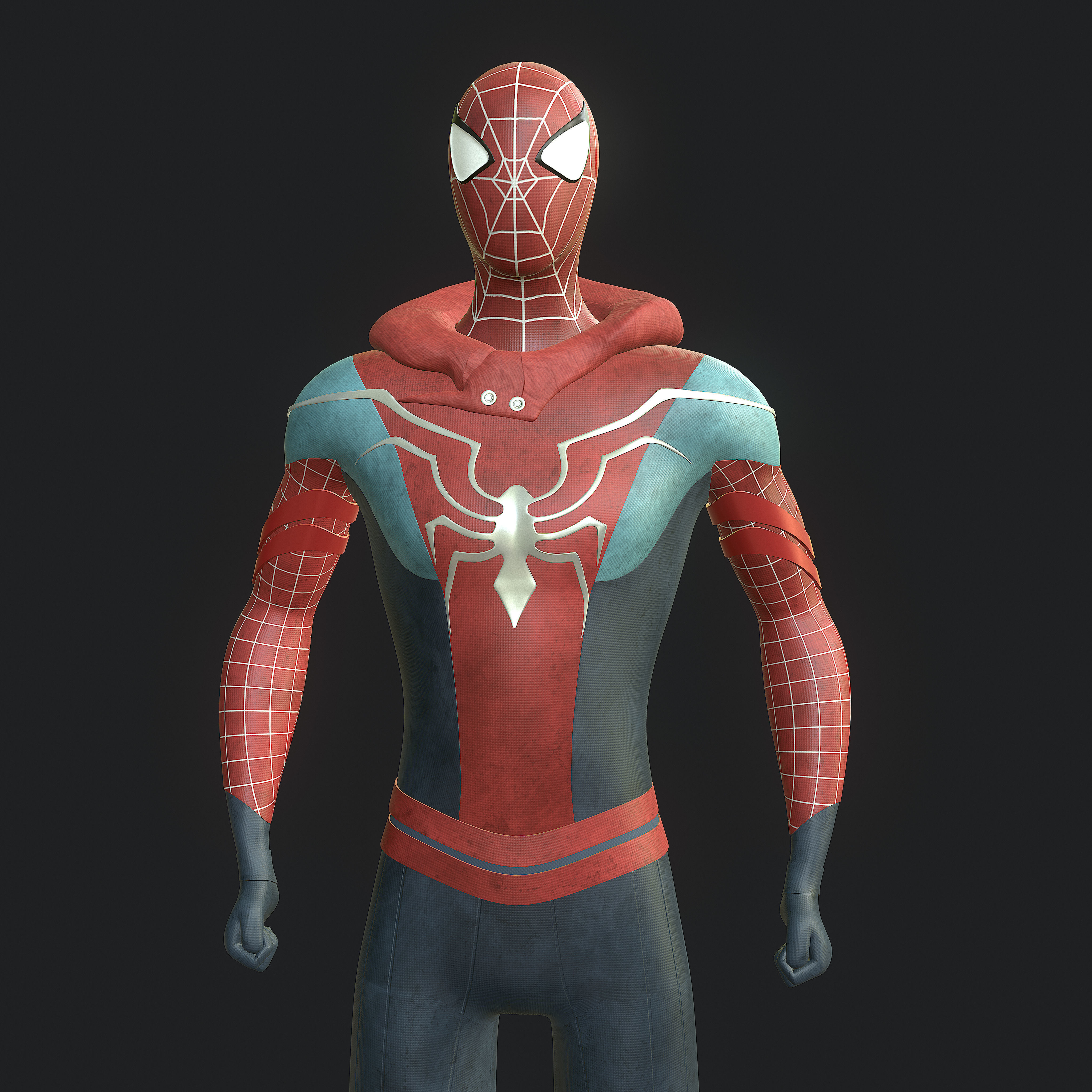 spider man  Low-poly 3D model_2