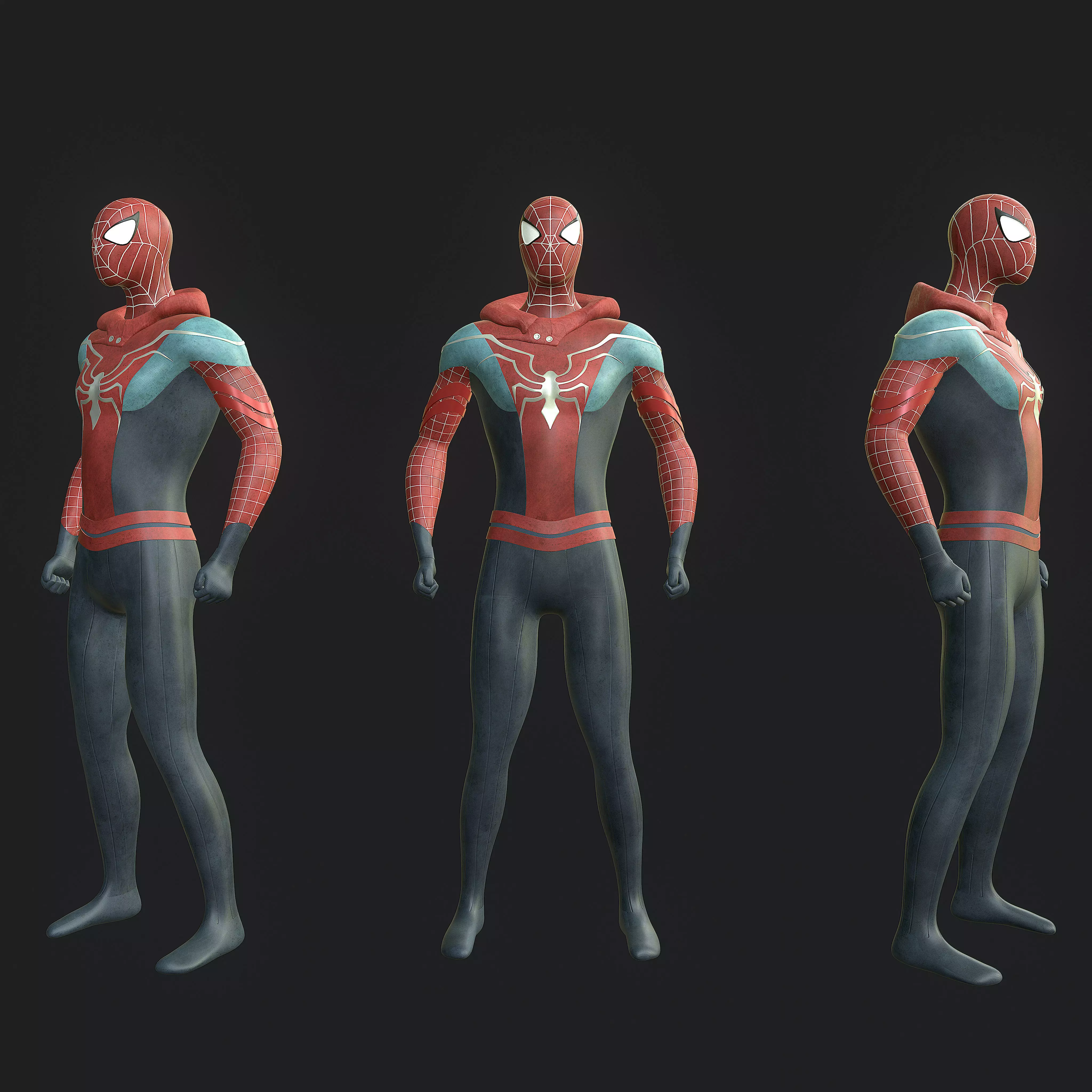 spider man  Low-poly 3D model_0