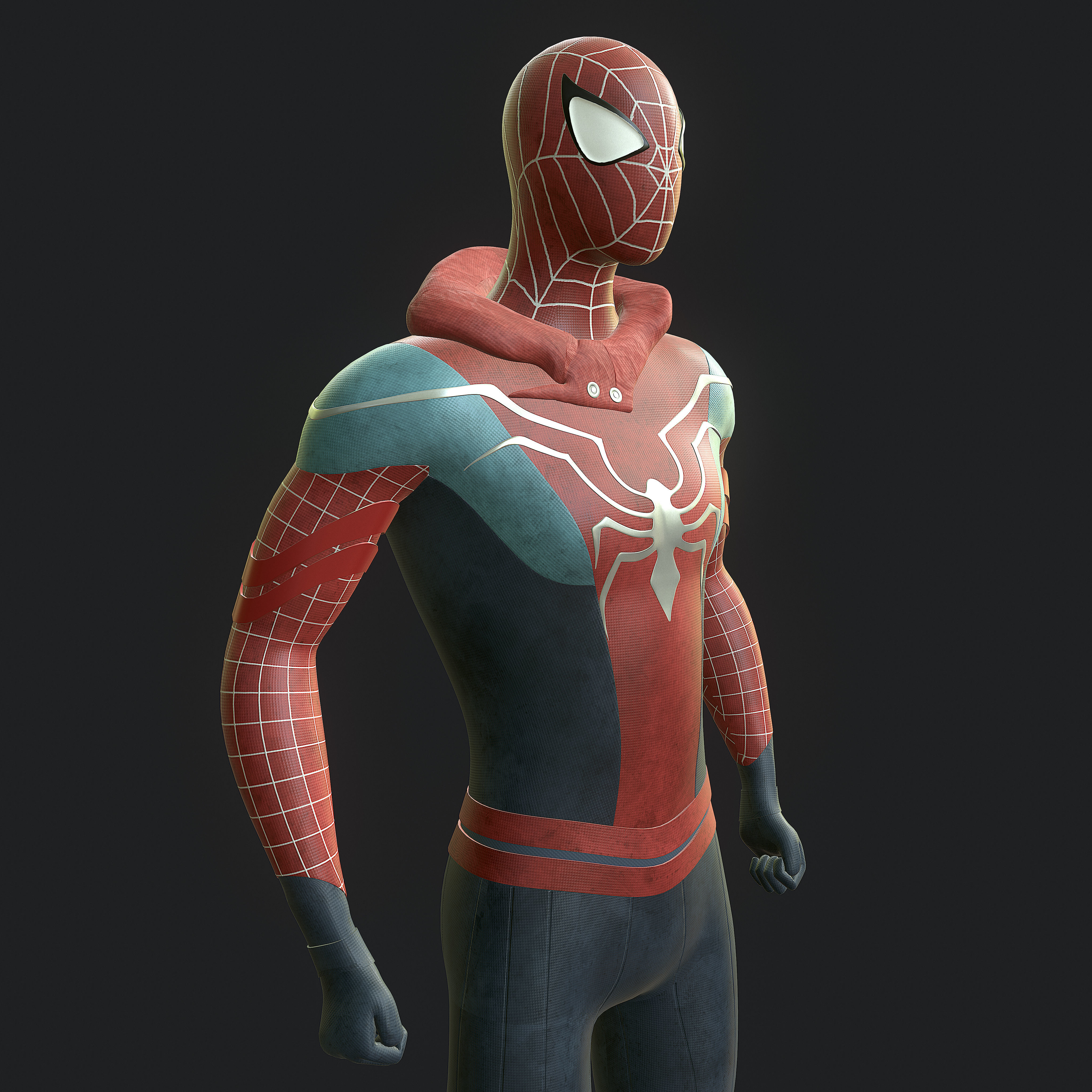 spider man  Low-poly 3D model_3