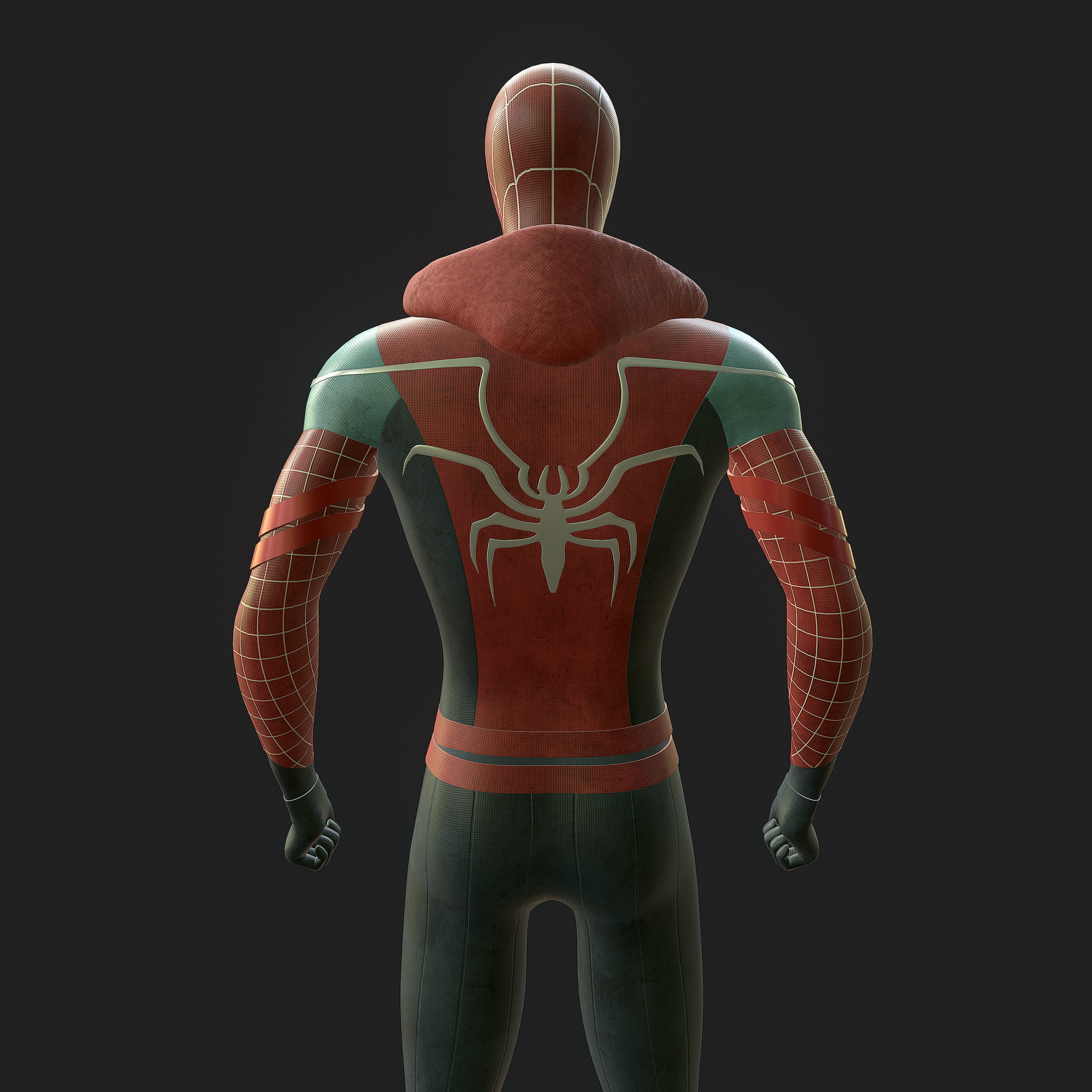 spider man  Low-poly 3D model_4
