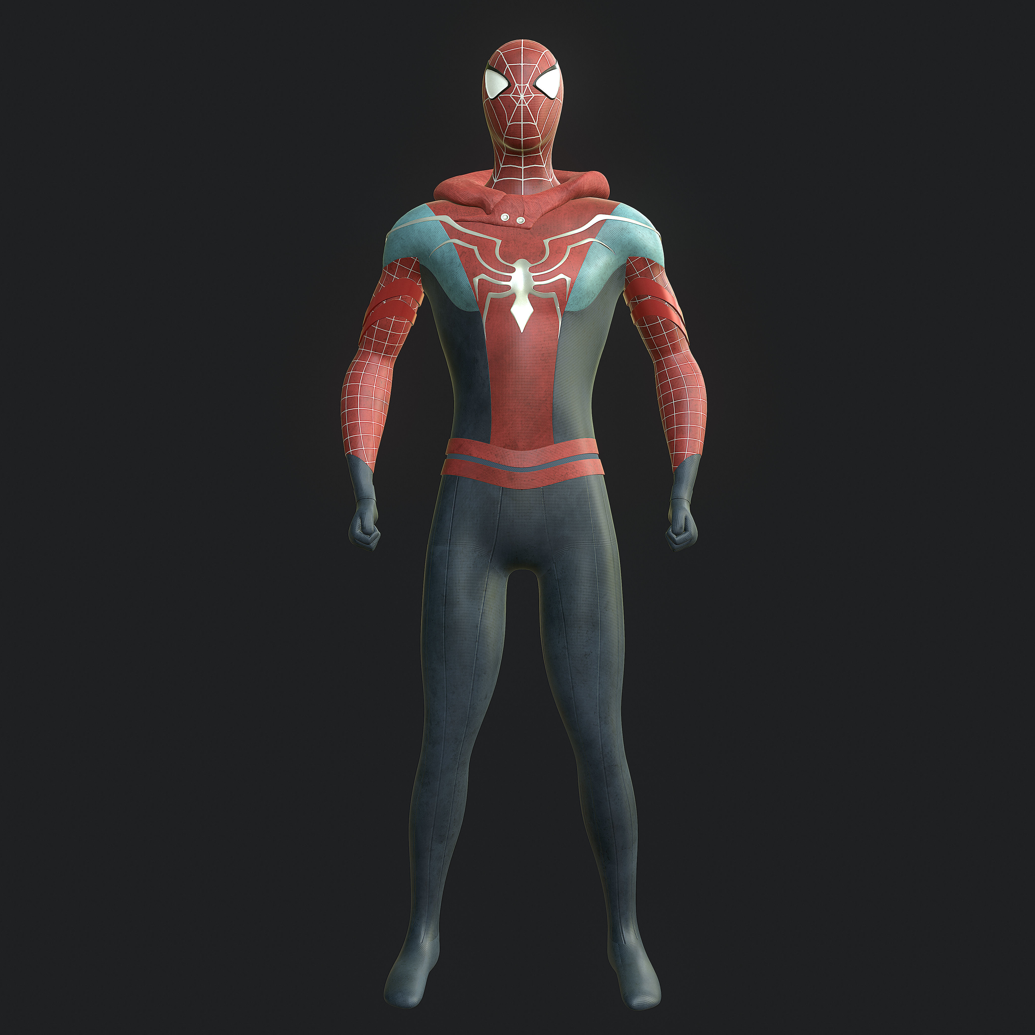 spider man  Low-poly 3D model_1