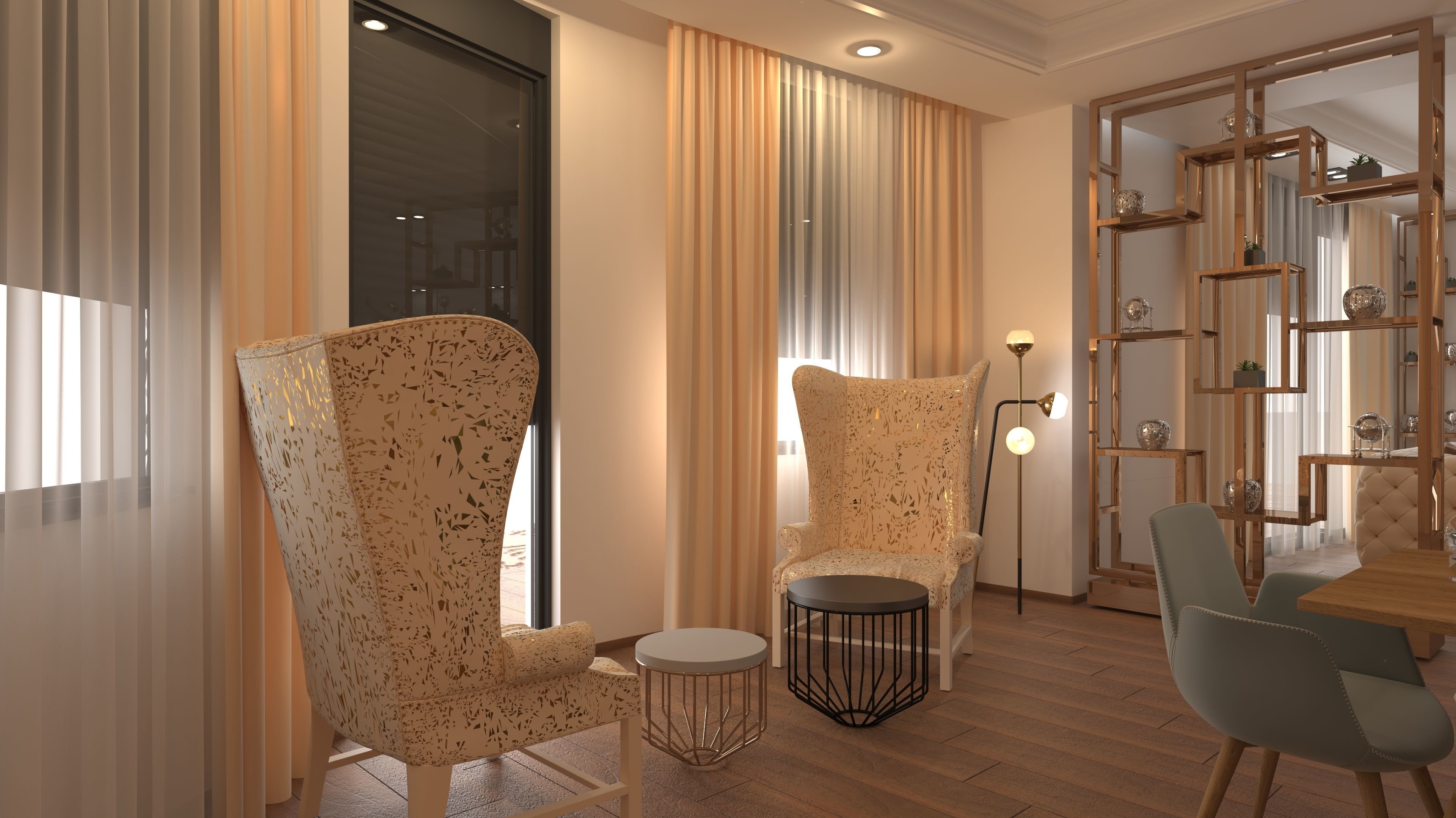 Living Room  3D model_4