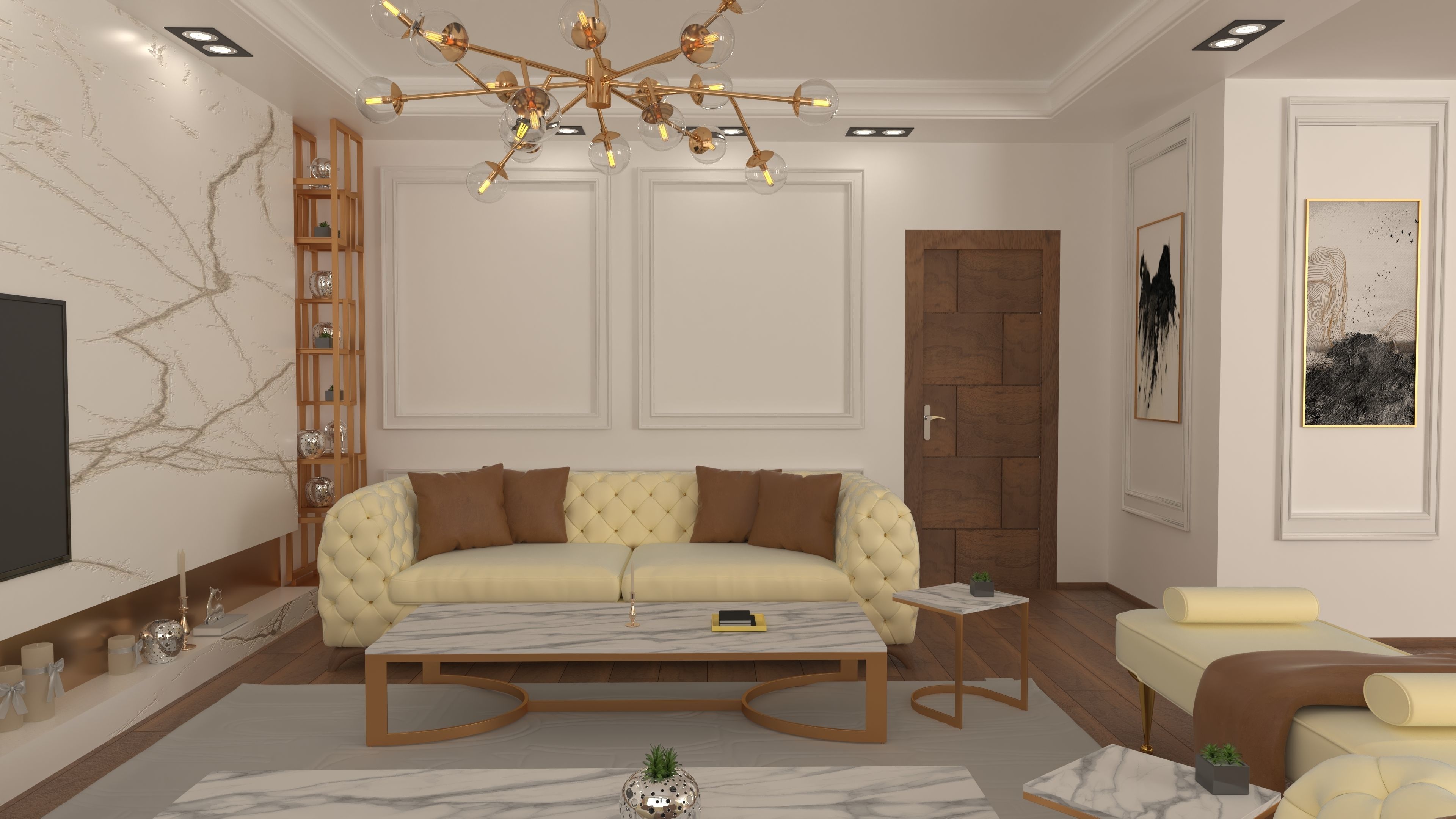 Living Room  3D model_3