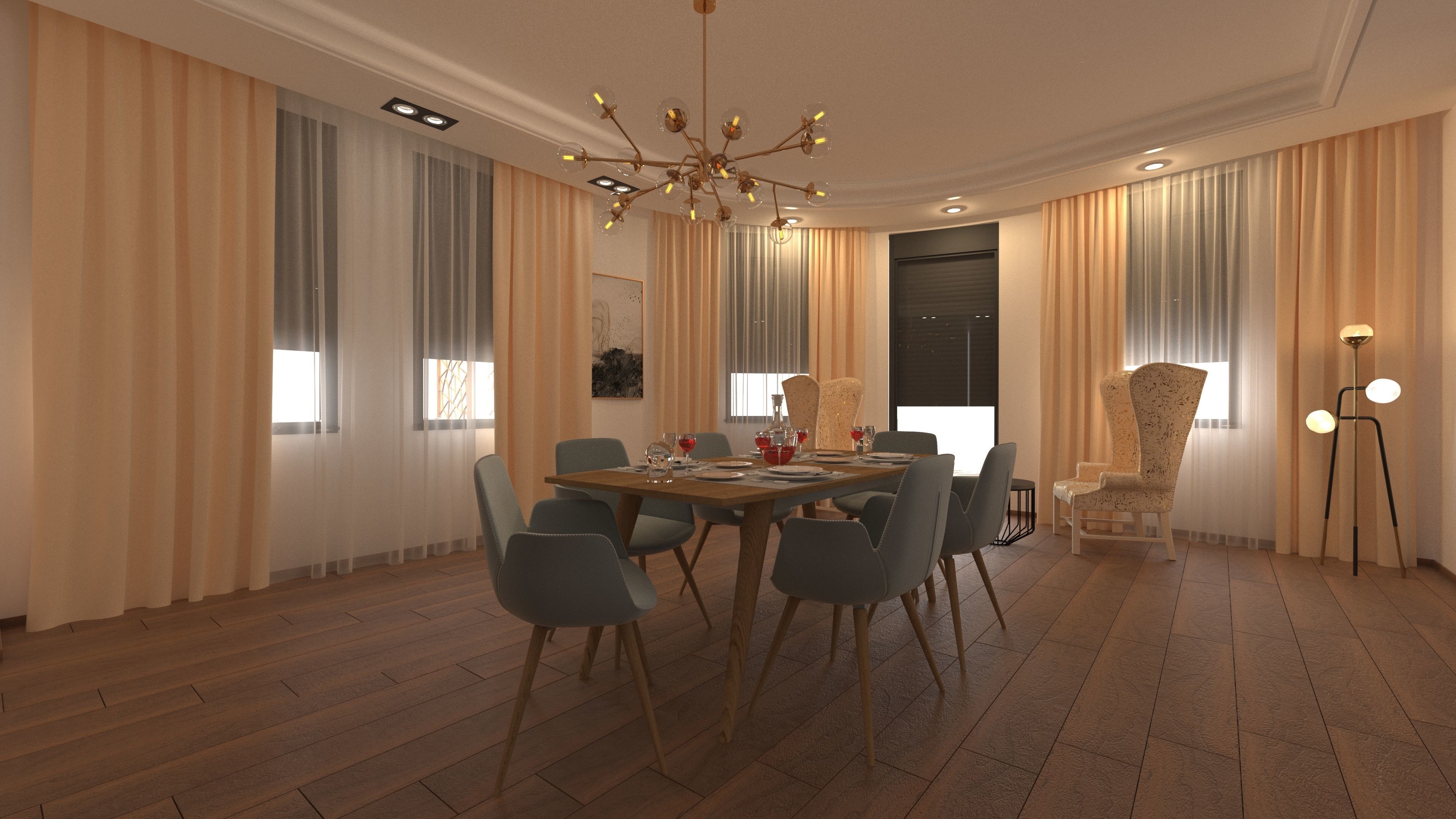 Living Room  3D model_2
