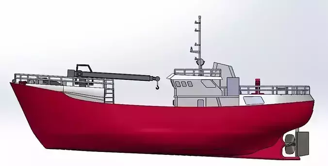 merchant ship 3D print model