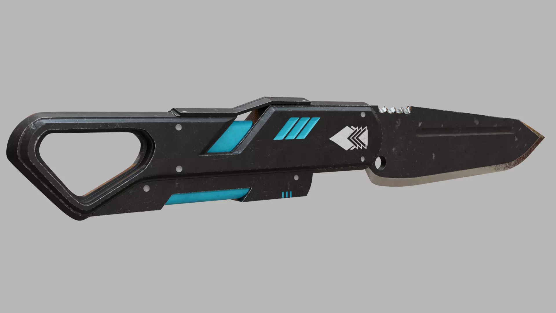 Futuristic Knife 3D model_0