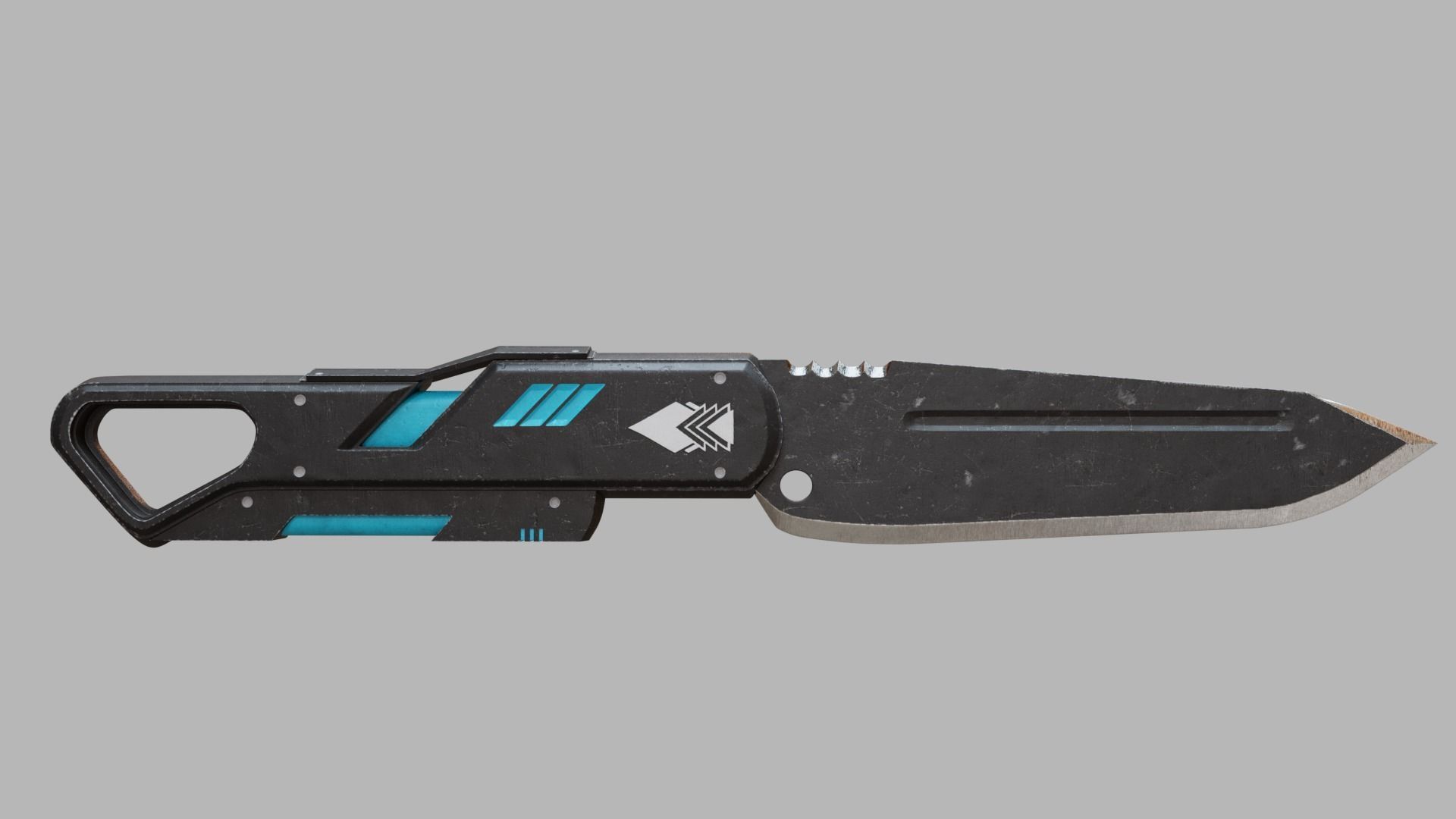 Futuristic Knife 3D model_1