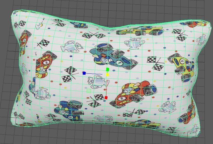 lumber pillow 3d model 3D model_5