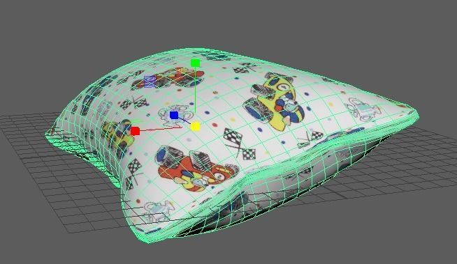 lumber pillow 3d model 3D model_6