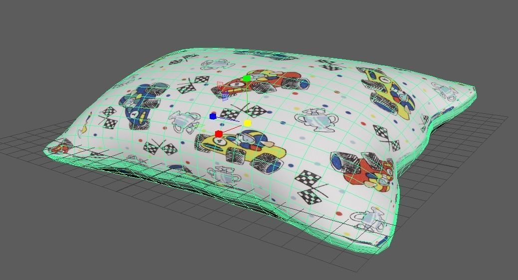 lumber pillow 3d model 3D model_4