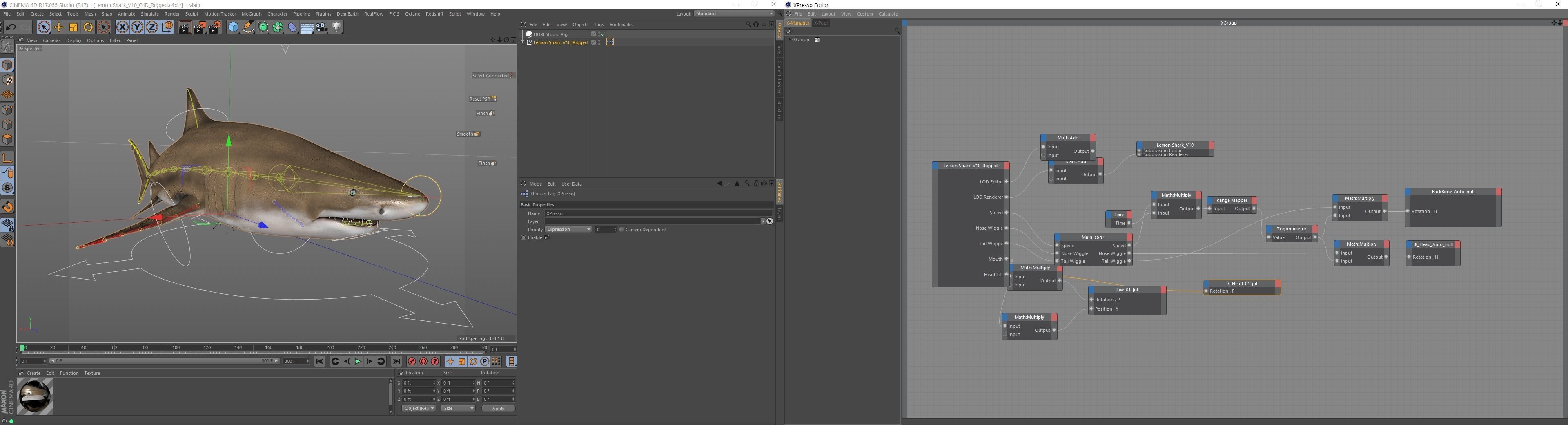 Lemon Shark Low-poly 3D model_29