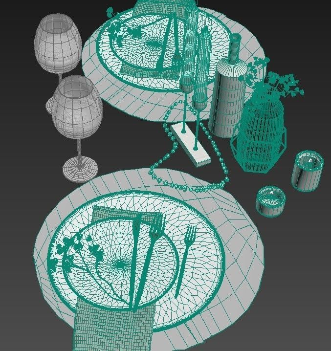 Dining room 3D model_4