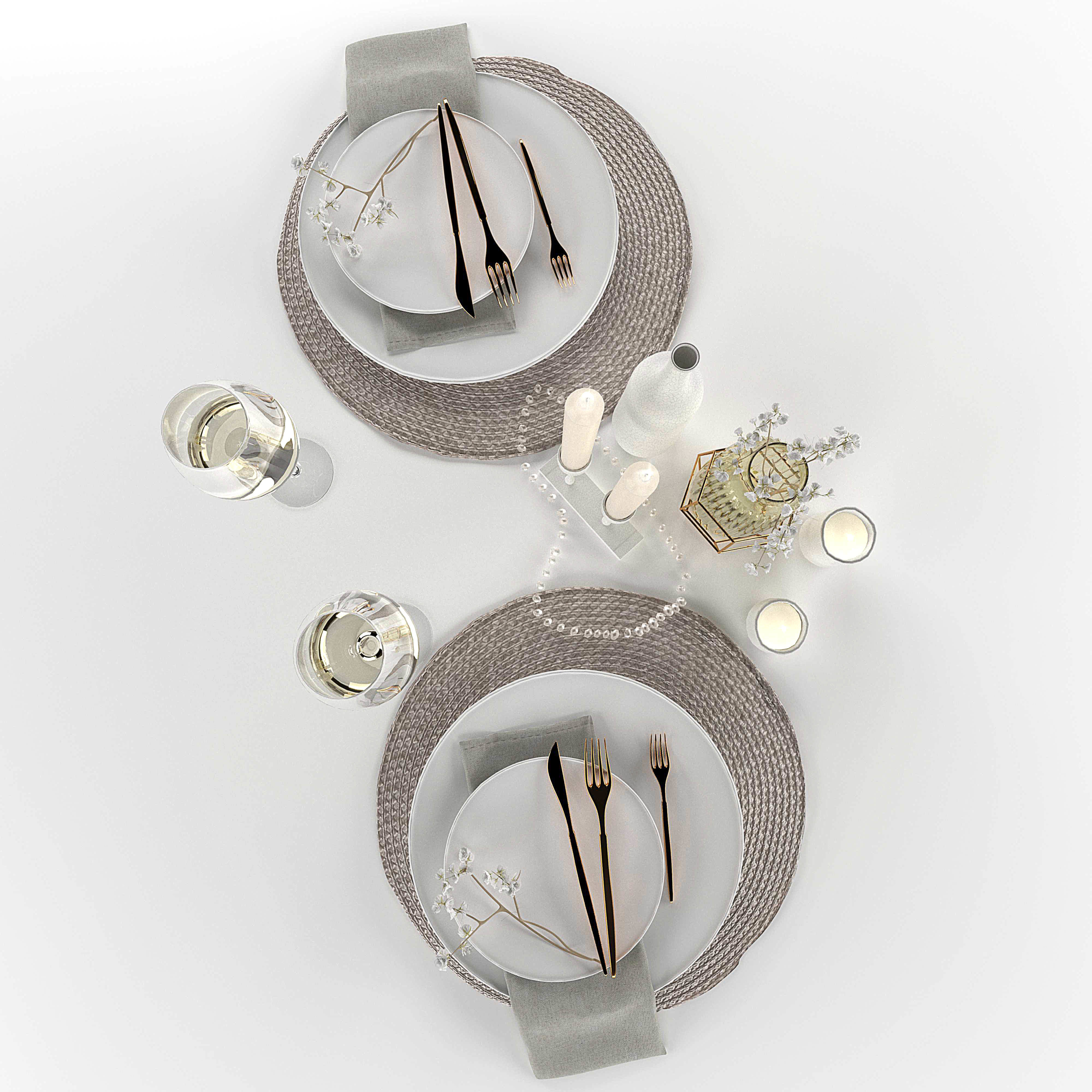 Dining room 3D model_2