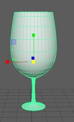 goblet glass Low-poly 3D model_4
