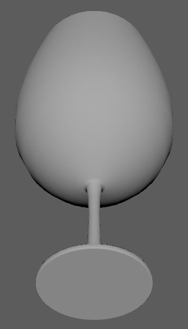 goblet glass Low-poly 3D model_2