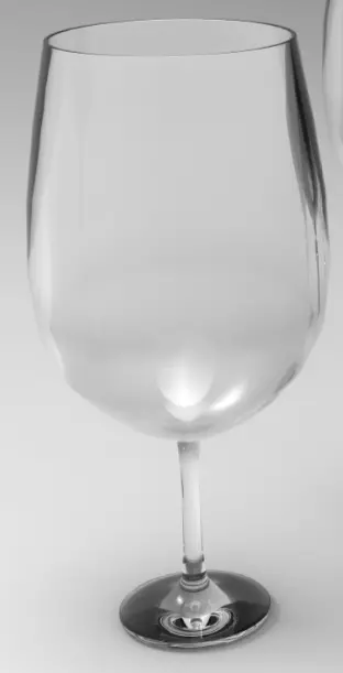 goblet glass Low-poly 3D model_0