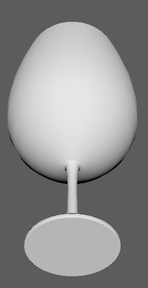 goblet glass Low-poly 3D model_3