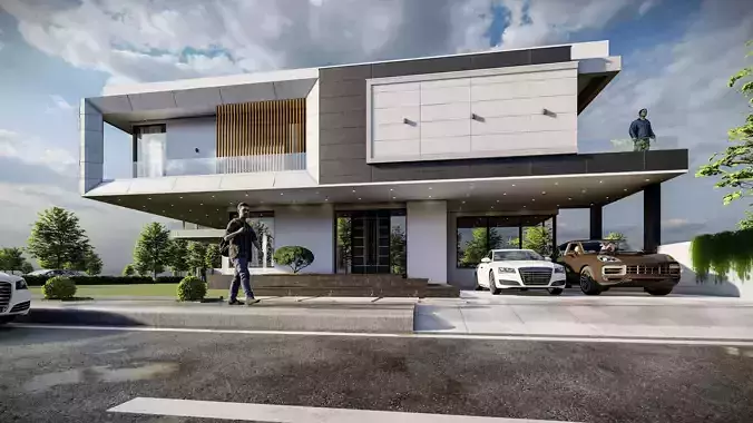 2 kanal Modern Masterpiece of Modern home With sketchup model