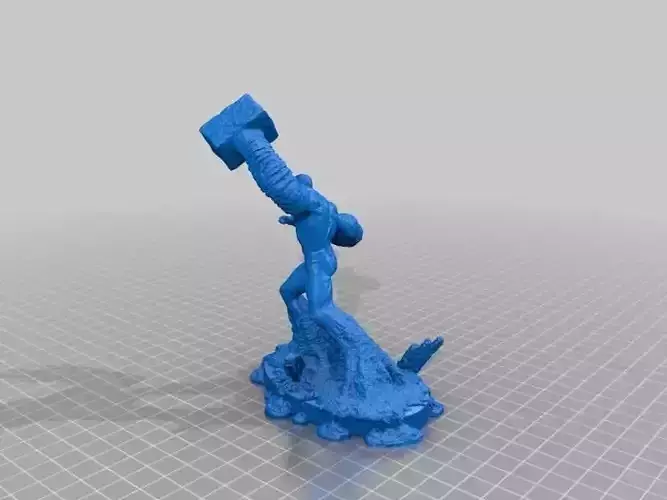 Sandman Sculpture Statue 3D Scan