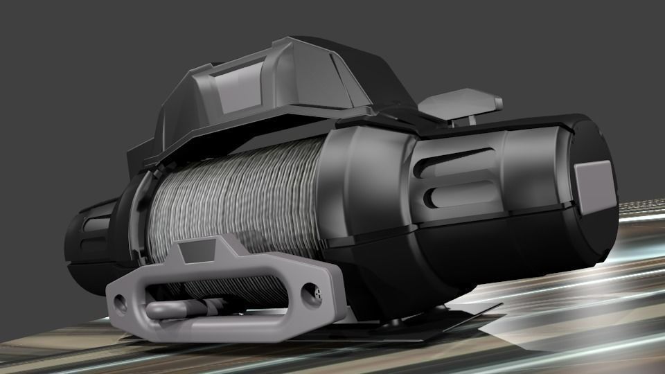 Led Bar For Car Low-poly 3D model_13