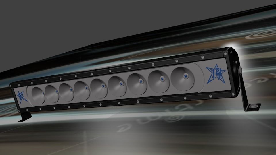 Led Bar For Car Low-poly 3D model_2