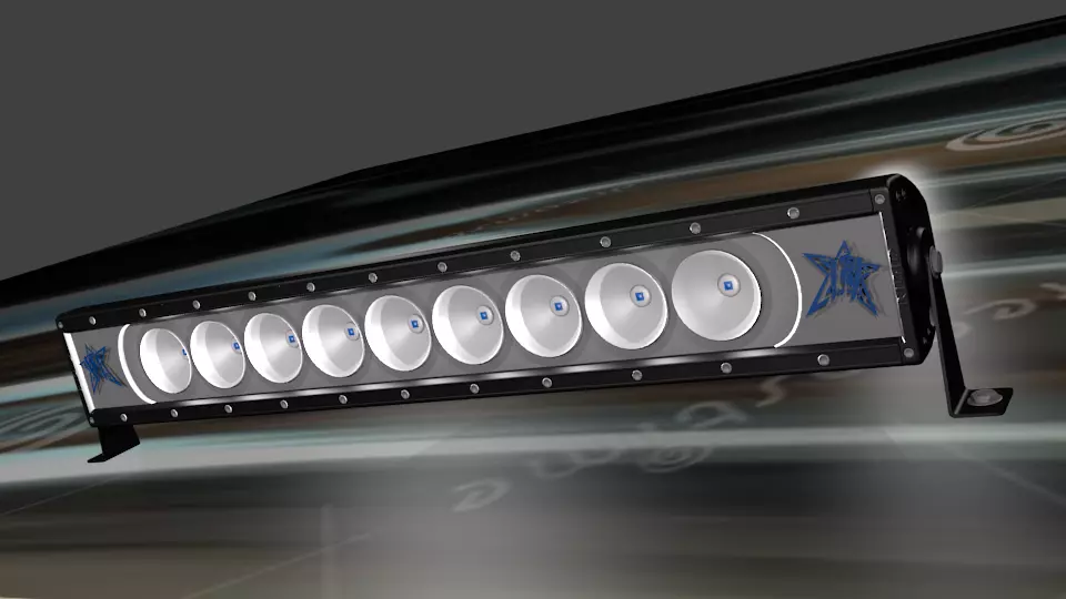 Led Bar For Car Low-poly 3D model_0