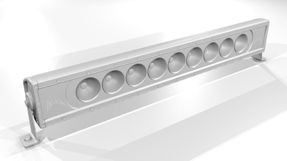 Led Bar For Car Low-poly 3D model_1