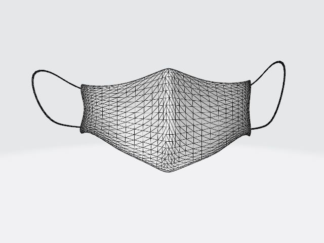 Designer Face Mask  by RCE 3D model_3