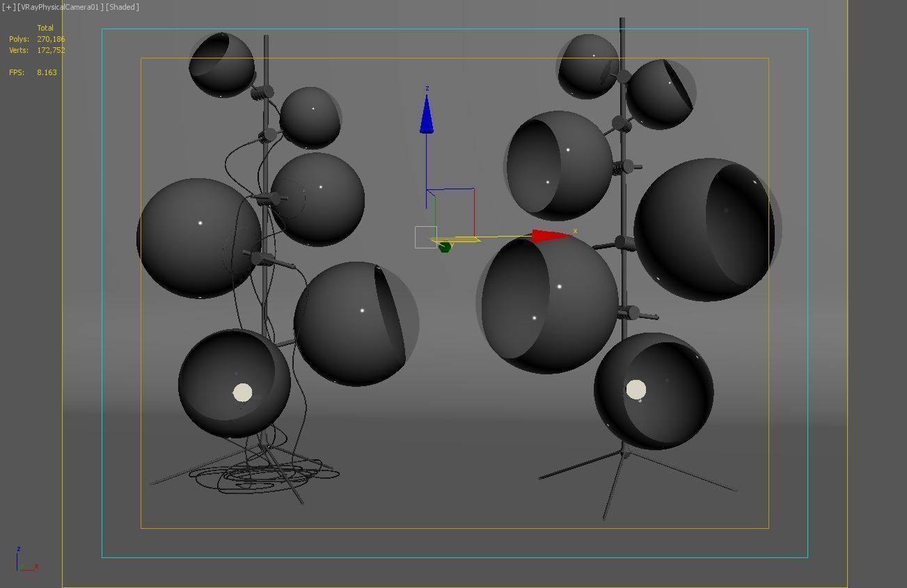 TOM DIXON MIRROR BALL STANDING LAMP 02 3D model_7