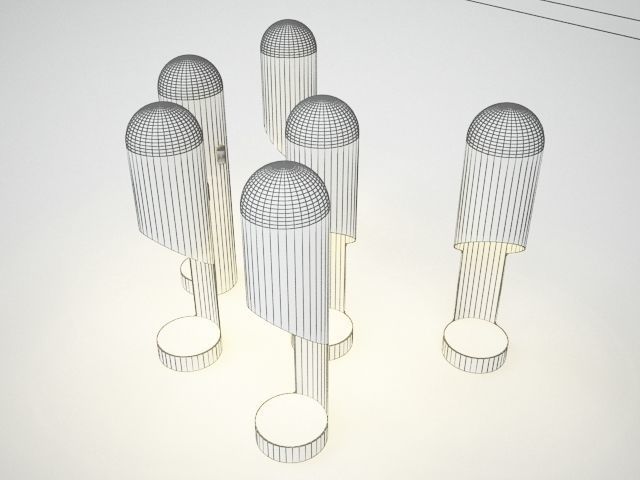 TOM DIXON PIPE TABLE LAMP 3D model_4